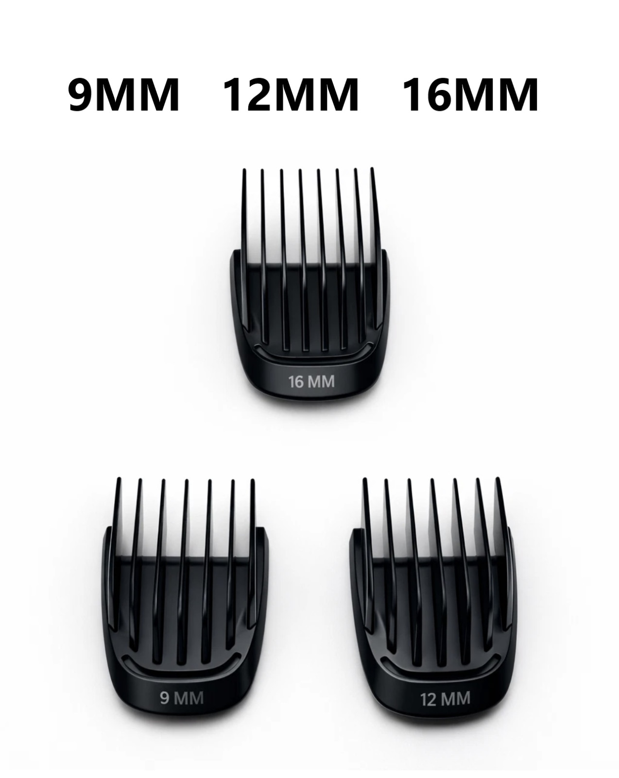 Philips Norelco Multigroom Trimmer Replacement Haircut Guard Combs 9mm 12mm 16mm