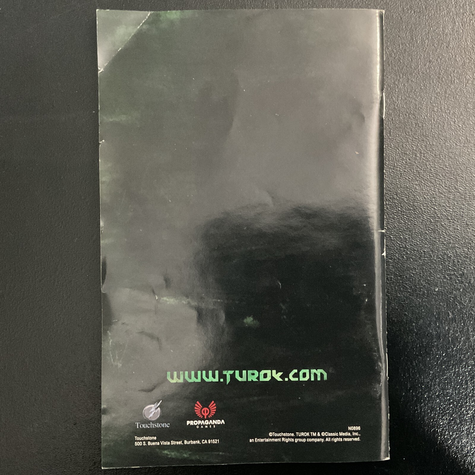 Turok Microsoft Xbox 360 Instruction Manual Only
