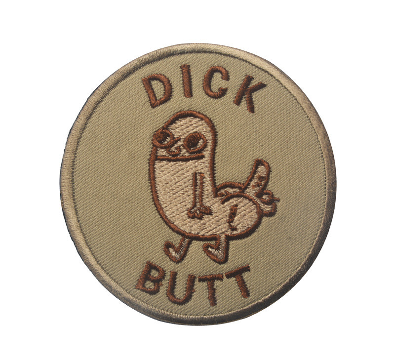 DICK BUTT BADGE TACTICAL PATCHES U.S. ARMY USA EMBROIDERED HOOK PATCH *02