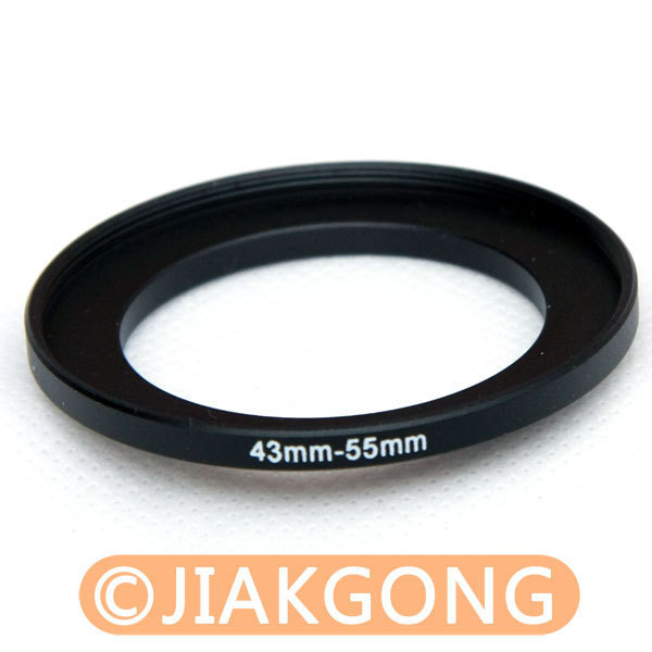 43mm-55mm 43-55 mm 43 to 55 Step Up Ring Filter Adapter