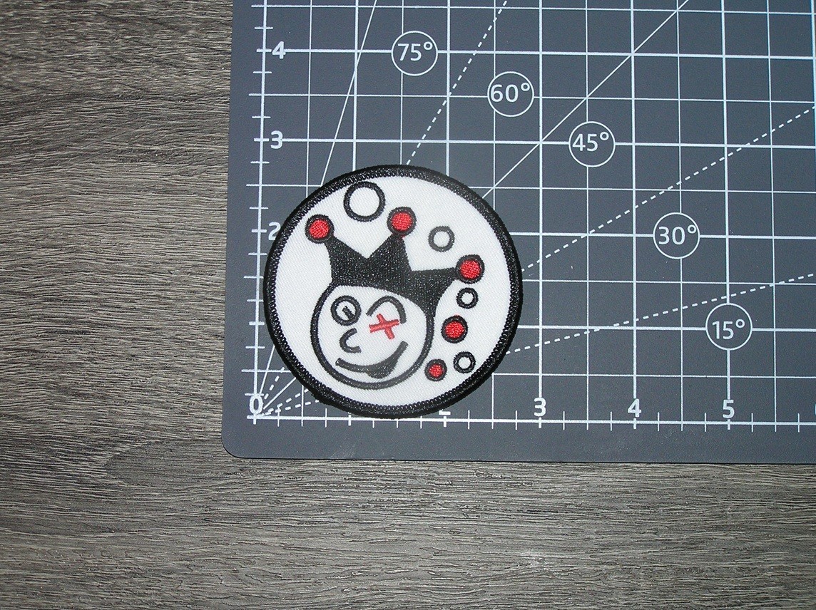 Pro Golf White/Black/Red Embroidered Iron On Patch 2.75" x 2.75"