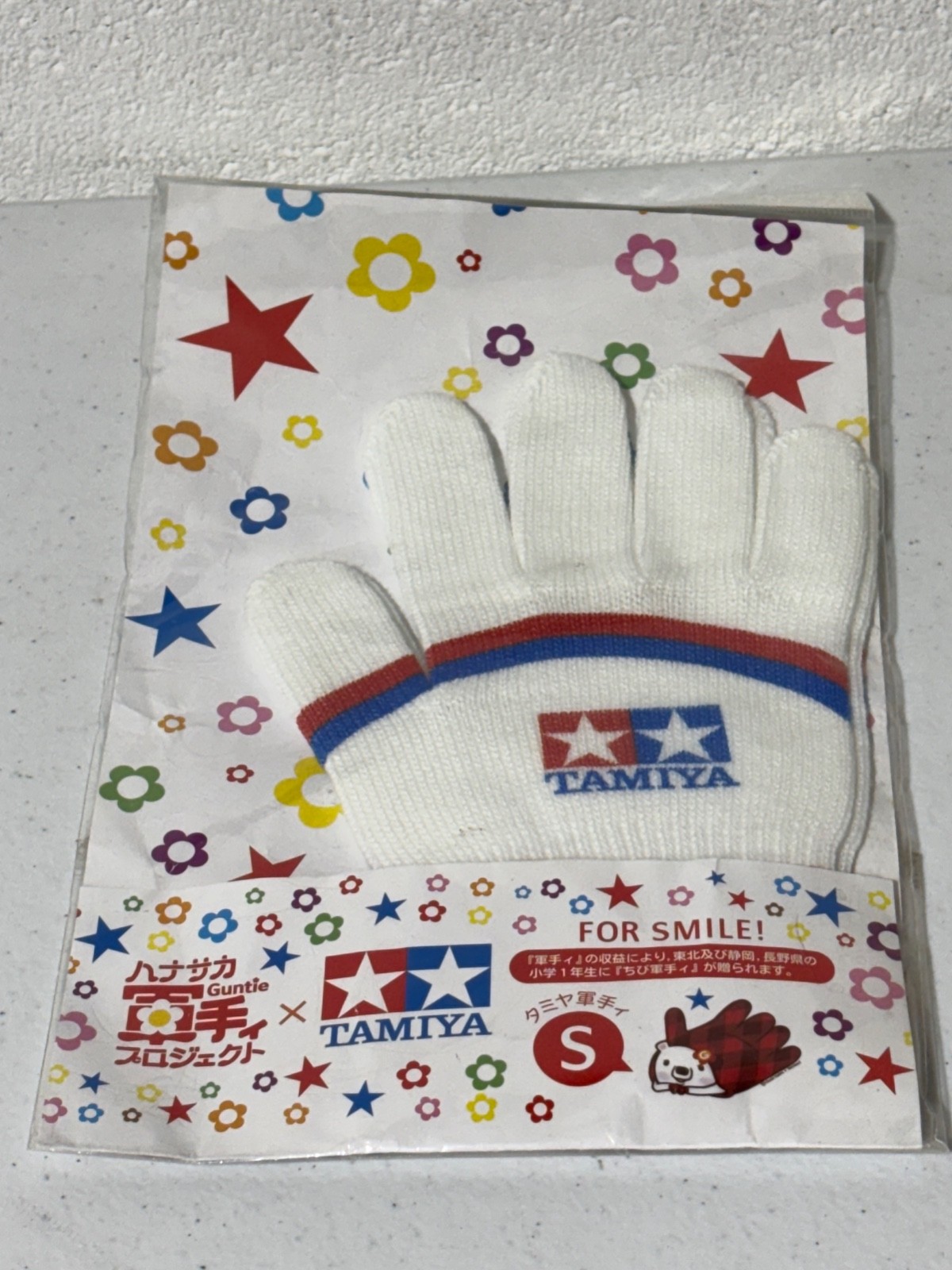 Tamiya 67146 Guntie White Modeling RC Gloves For Smile Sz Small S 2014 NEW USA