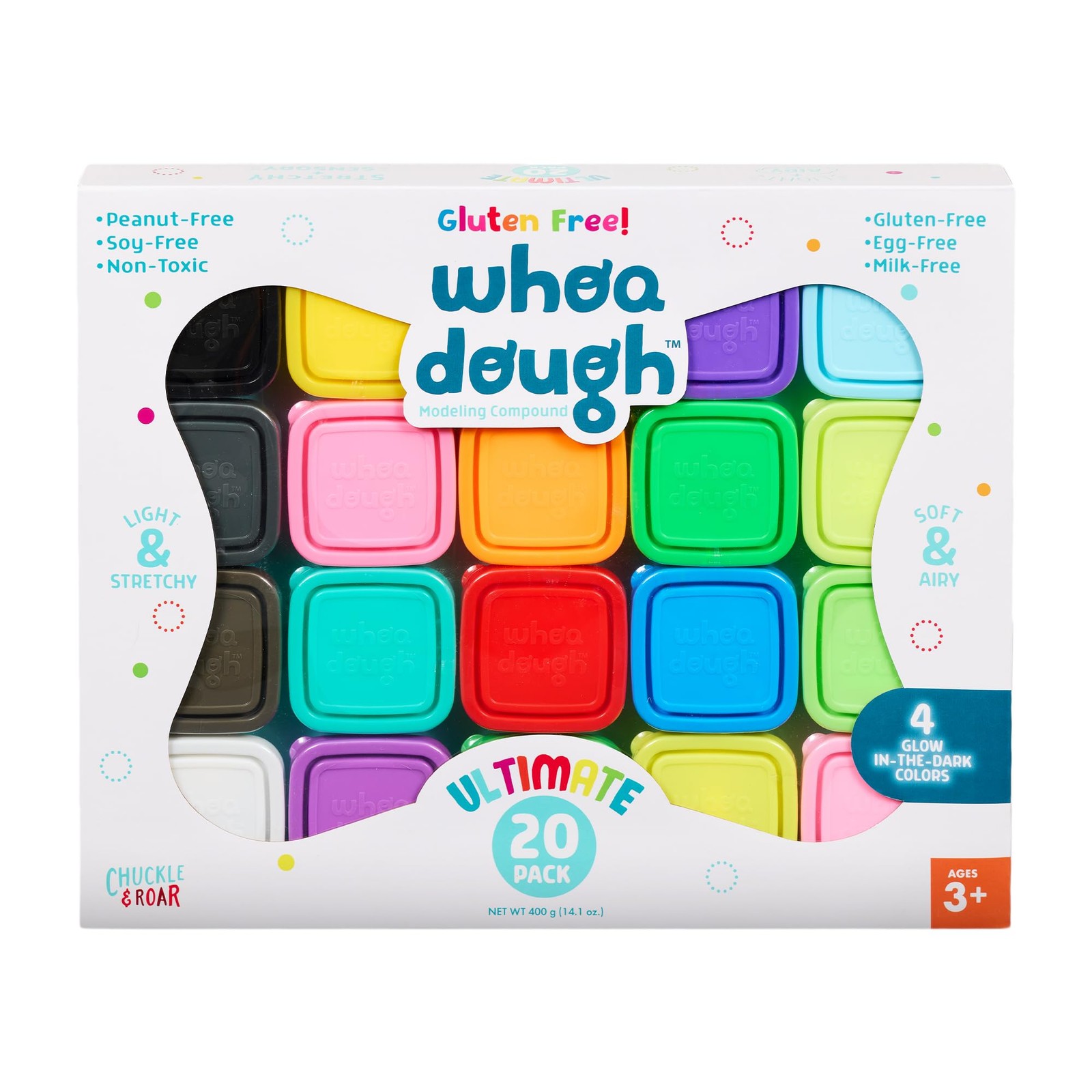 - Whoa Dough Ultimate Pack - 20 Whoa Dough Containers - Safe and Non-Toxic - ...