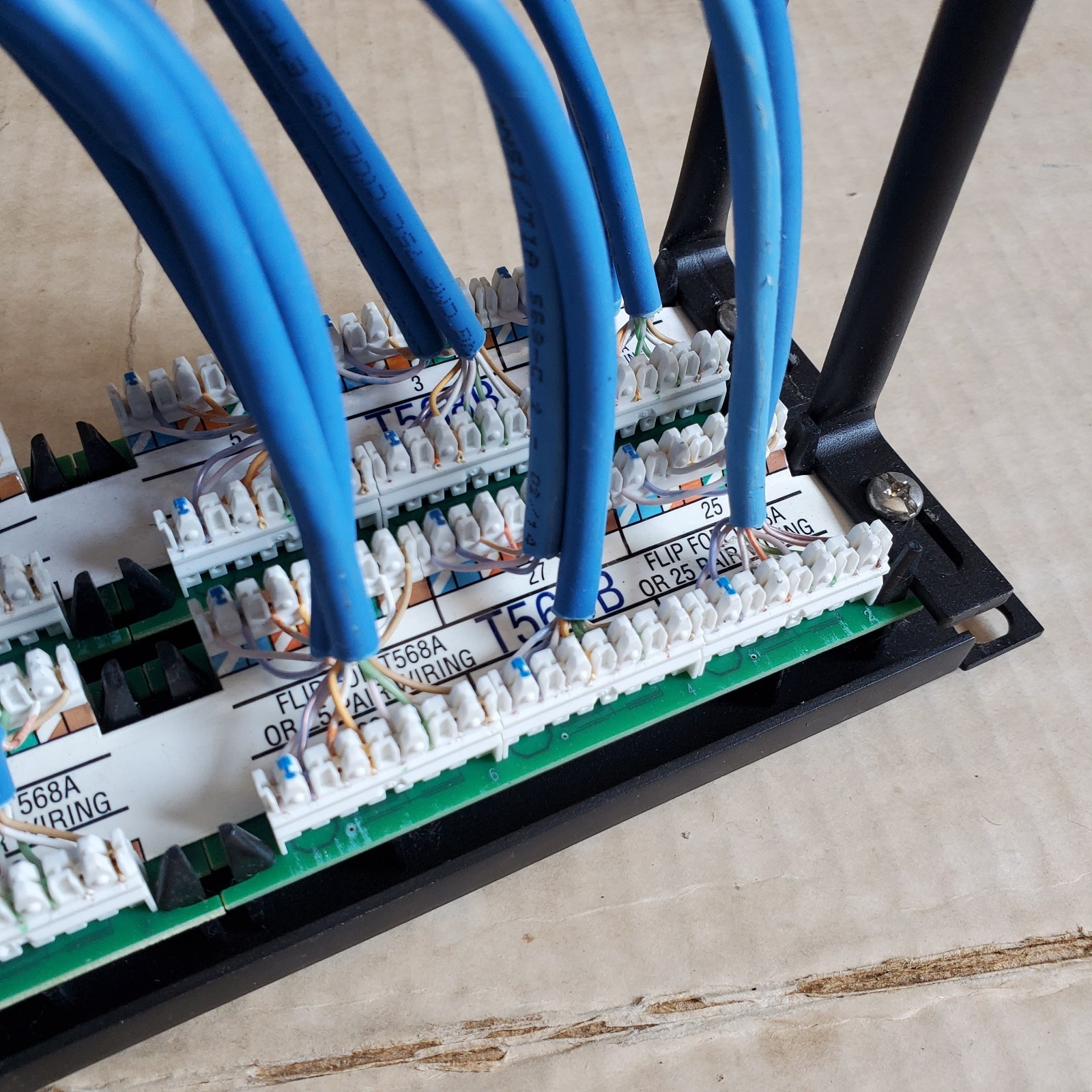 48-Port eXtreme Cat 6+ Flat 110-Style 2RU Patch Panel with Cable Management Bar