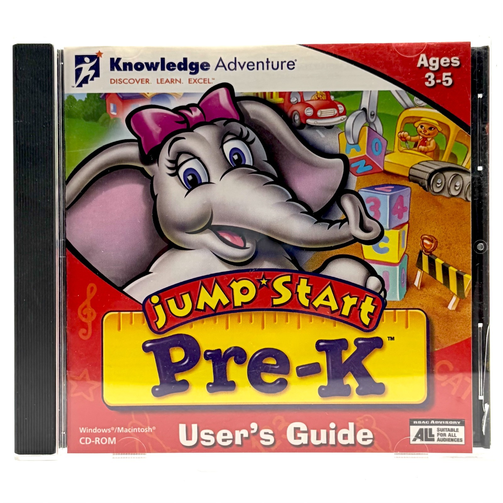 JumpStart Pre-K Educational Computer PC Game 1996 CD-ROM
