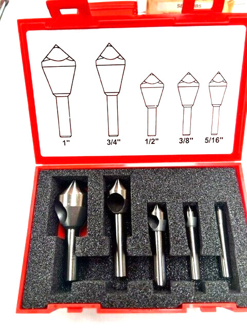 5/16-1" 82 DEGREE ZERO FLUTE COUNTERSINK SET COBALT KEO 53519 USA