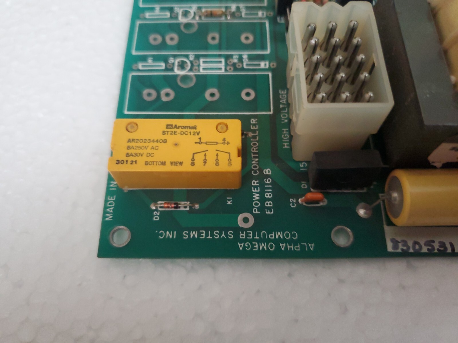 Alpha Omega EB-8116-B Computer Systems Power Controller Circuit Card