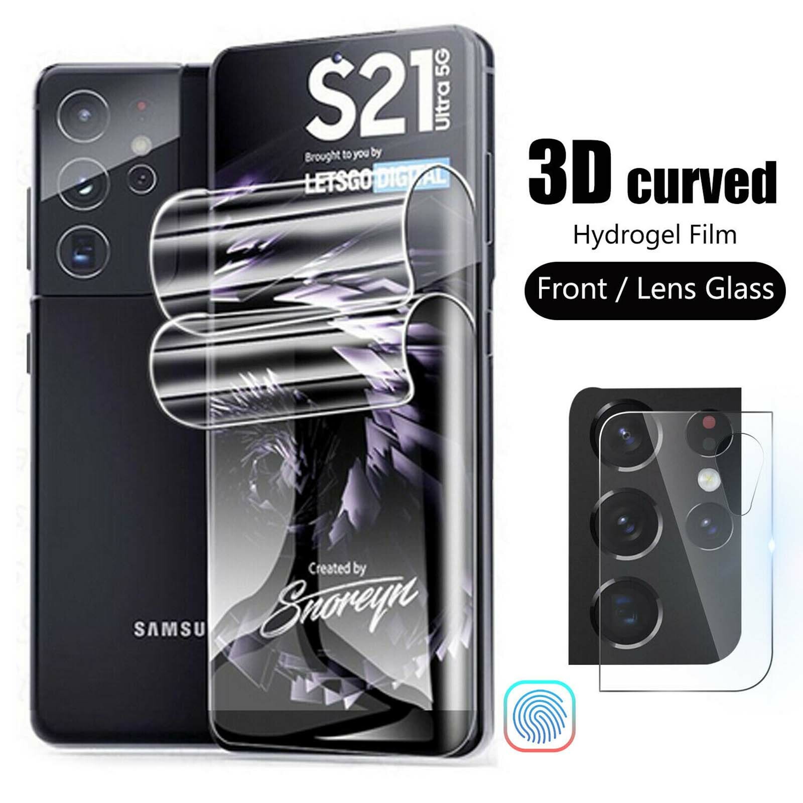 For Samsung Galaxy S21 Ultra/S21 Note20 5G Hydrogel Screen Protector/Camera Lens