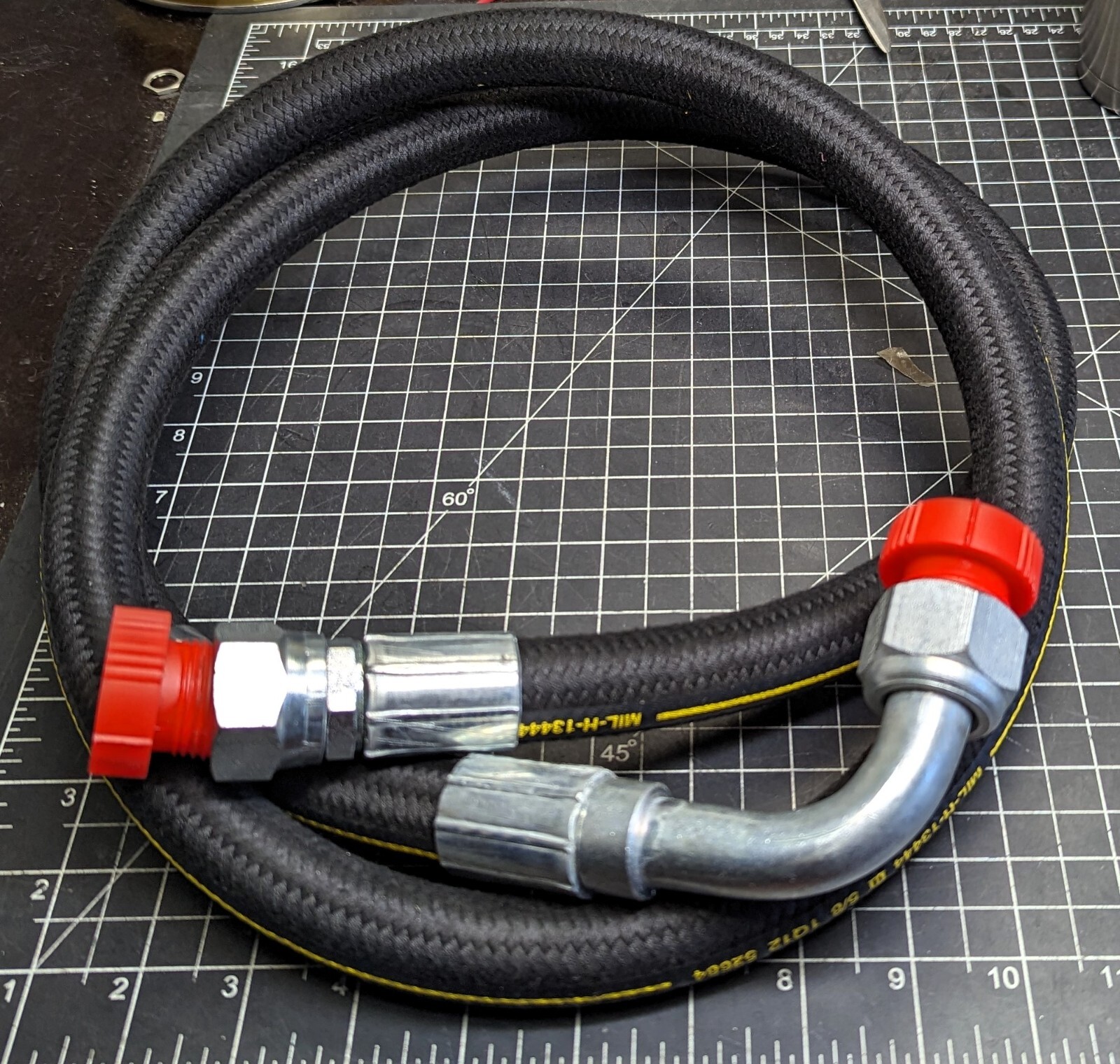 73” 5/8” 3 Braid Transportation Hose #12  Swivel Female Fittings [BB41]