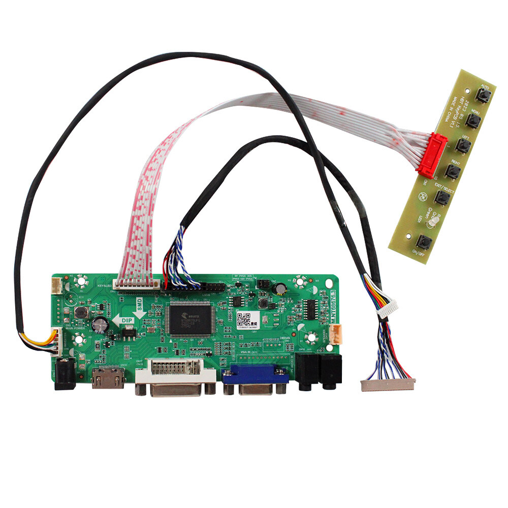 HD DVI VGA LCD Controller Board For 12.1inch G121X1-L04 G121XCE 1024X768 LCD