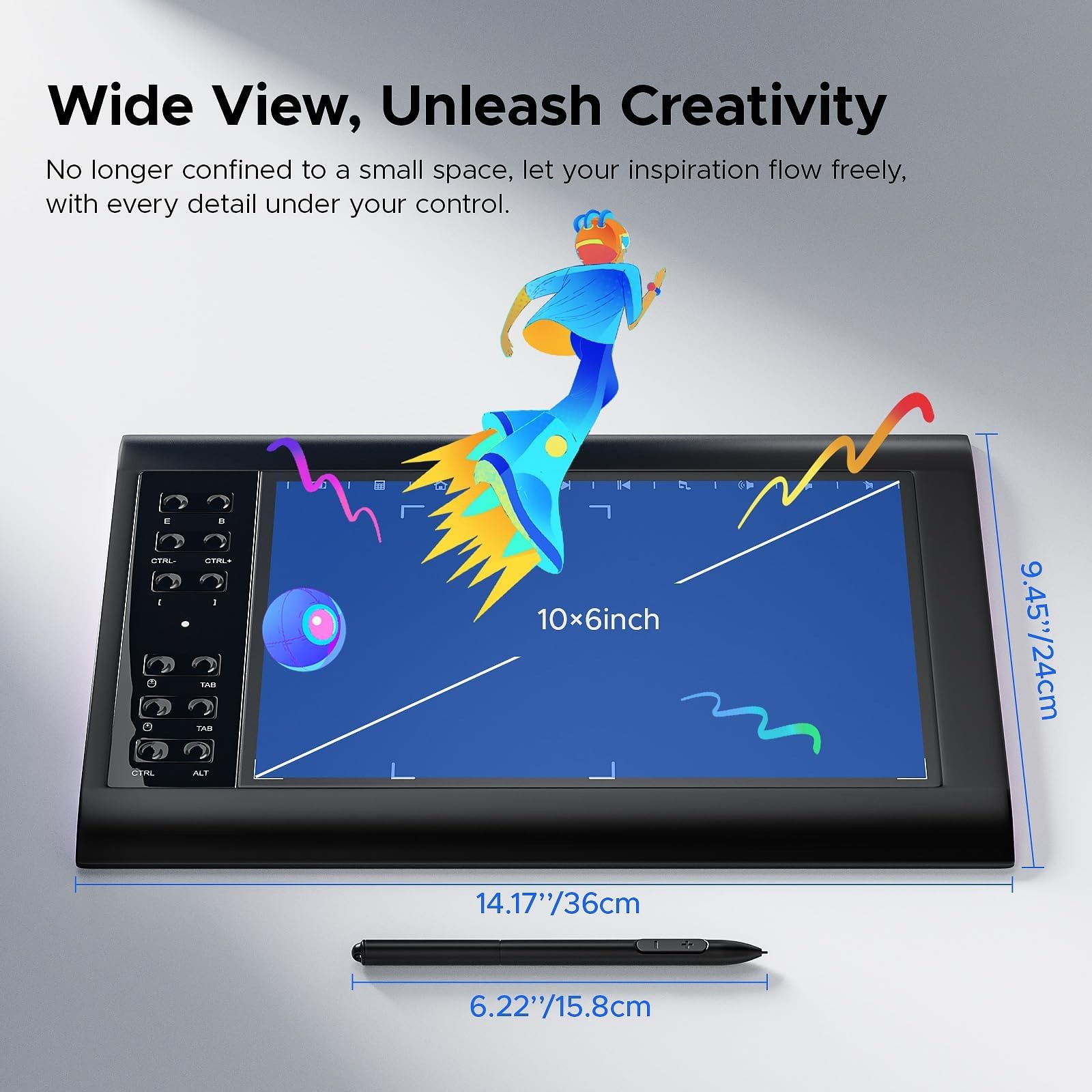 Graphic Drawing Tablet, Digital Sketch,Design for PC and Computer/Pad-12 Hot ...