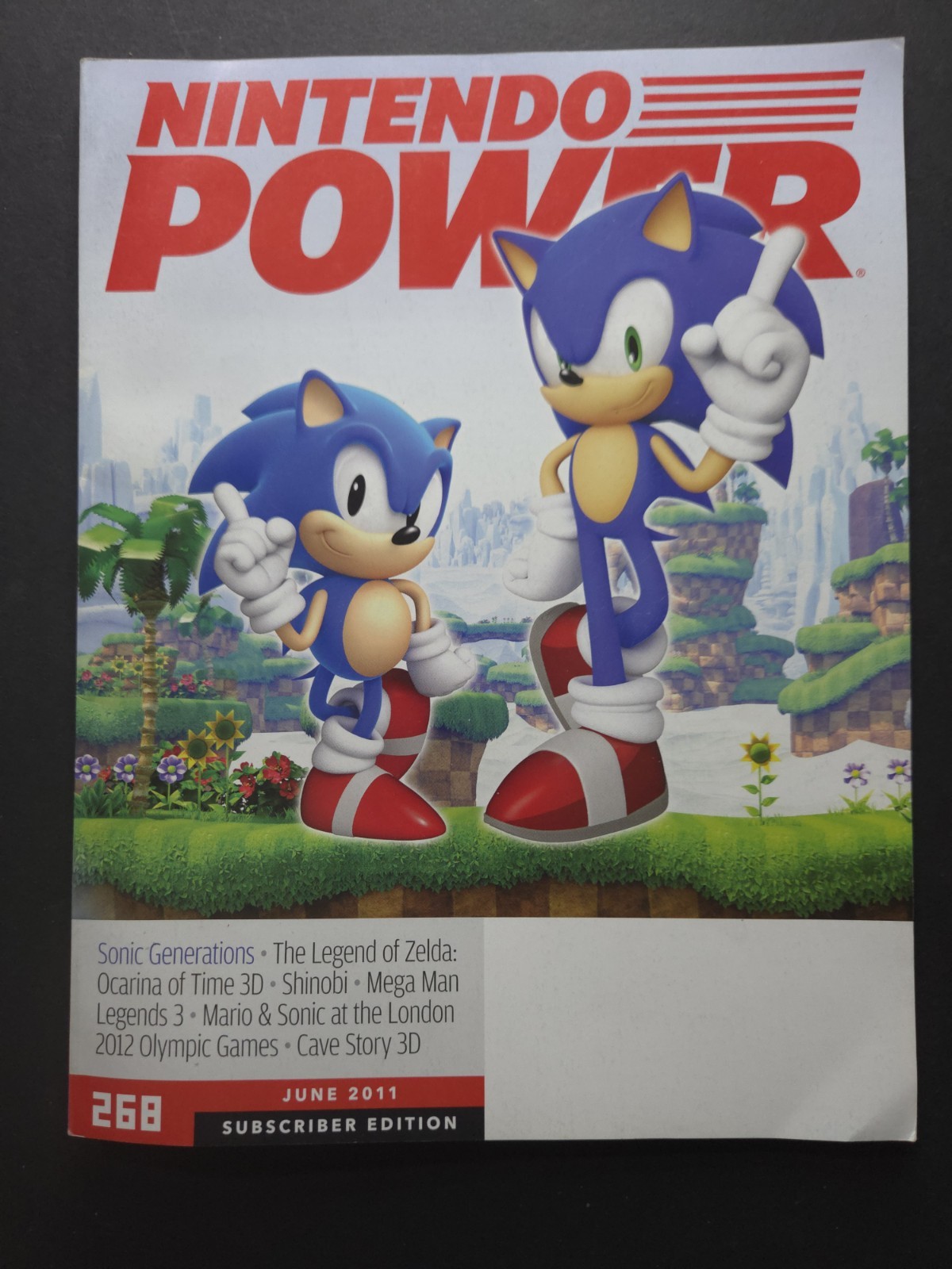 Nintendo Power Magazine Vol. #268, June 2011. Sonic Generations