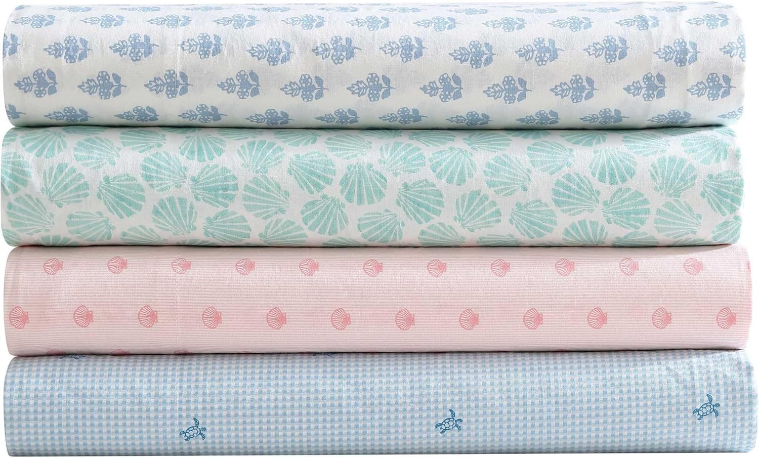 - King Sheet Set, Crisp & Cool Cotton Percale Bedding with Deep Pockets, Lightwe