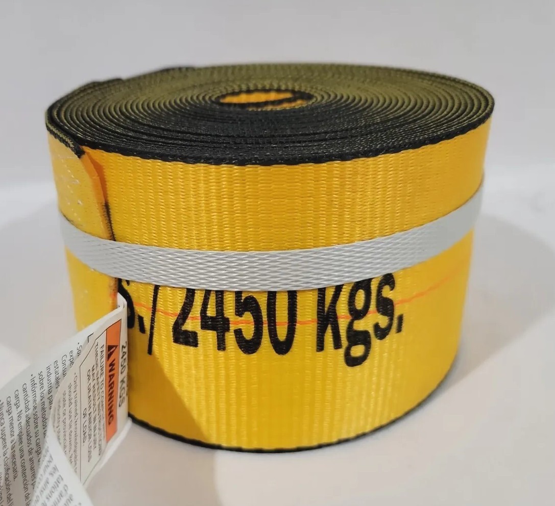 Kinedyne Winch Strap with Flat Hook - Gold Mitee 888-705-TARP
