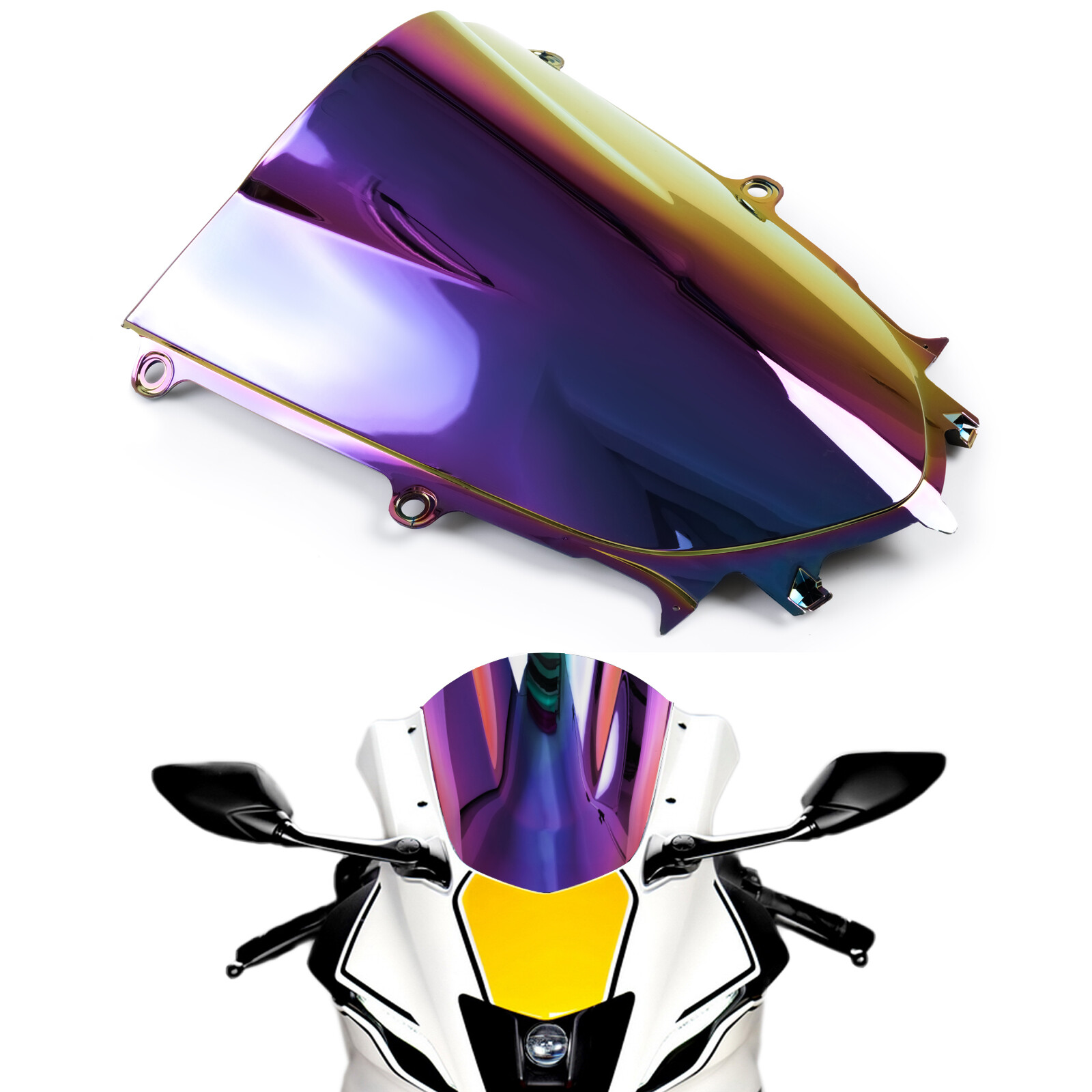 Dark Iridium Windscreen for Yamaha YZF R6 2017 - 2021 / R7 2022 2023 Windshield