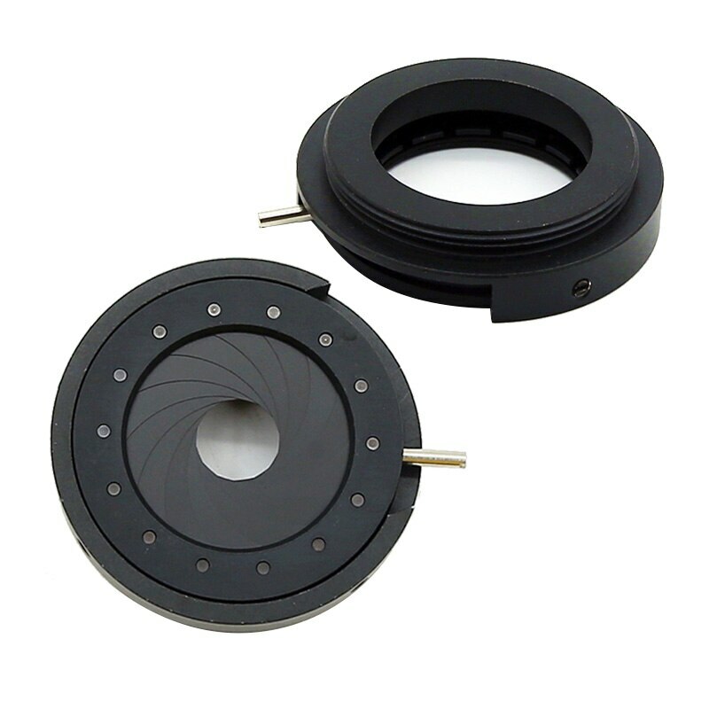 1.5-25mm Adjustable Iris Diaphragm M36 Camera Lens Module Adapter Ring