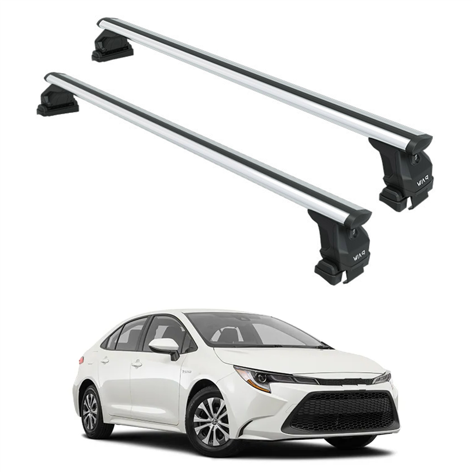 For Toyota Corolla Sedan Gen12 (2018-2025) Roof Rack Cross Bars Normal Roof, Sil