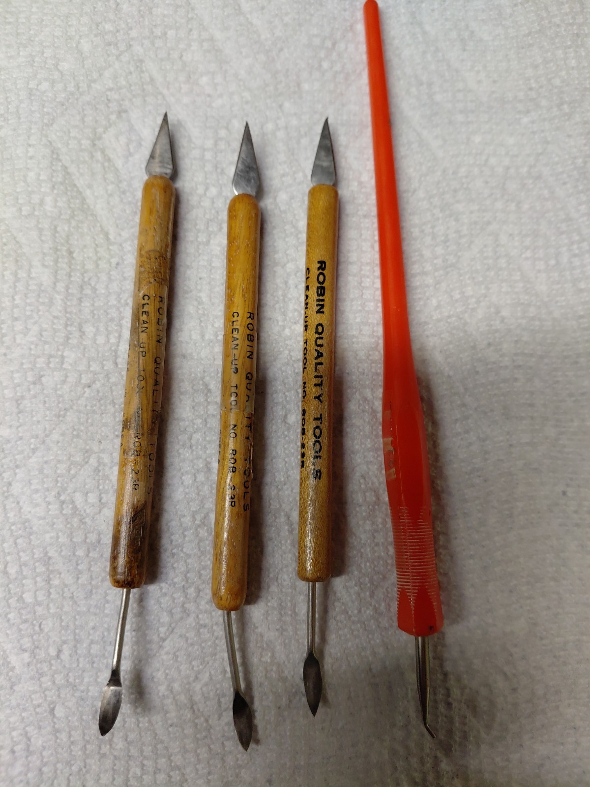 Vintage Clay Pottery Ceramic Tools Lot Of 4 Robin Quality Tools