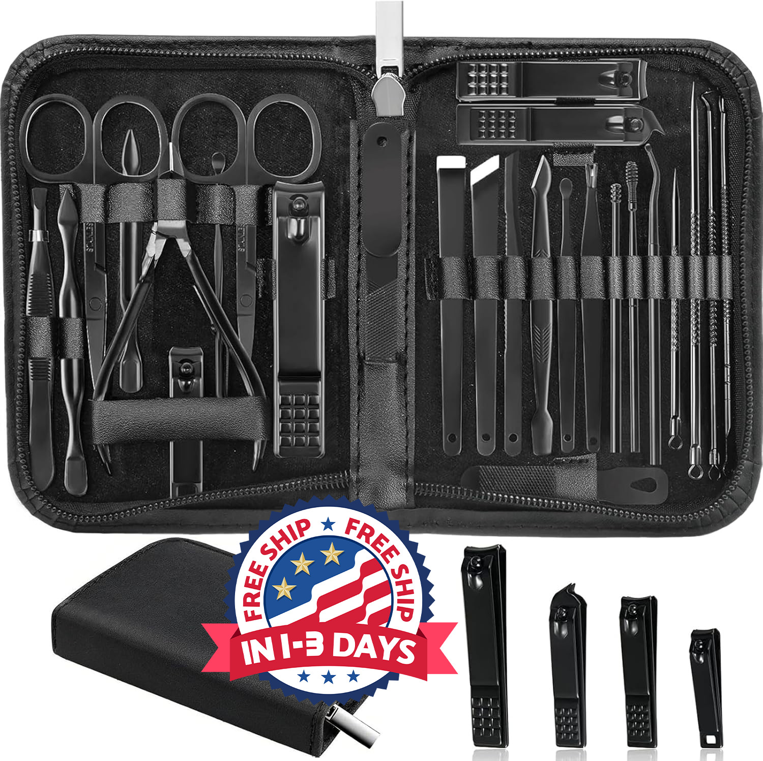 26 PCS SET Estuche De Herramientas Para Las Uñas Enterradas PEDICURA PROFESIONAL