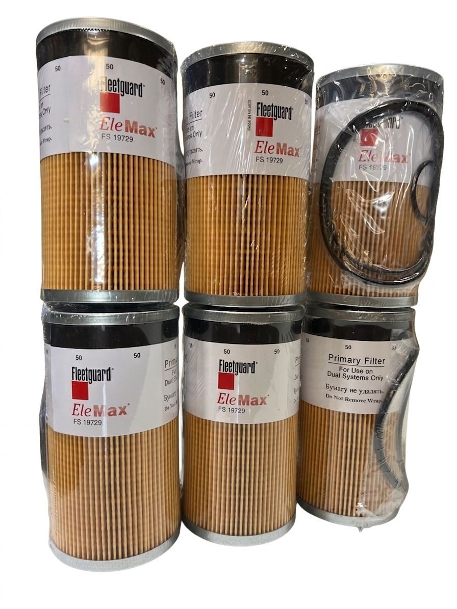 6 PACK FS19729 Fleetguard Fuel Water Separator  PF7755, P550737, L9729F Wix 3365