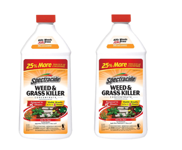 2 Pack Spectracide Weed & Grass Killer Concentrate , 40 oz Each New