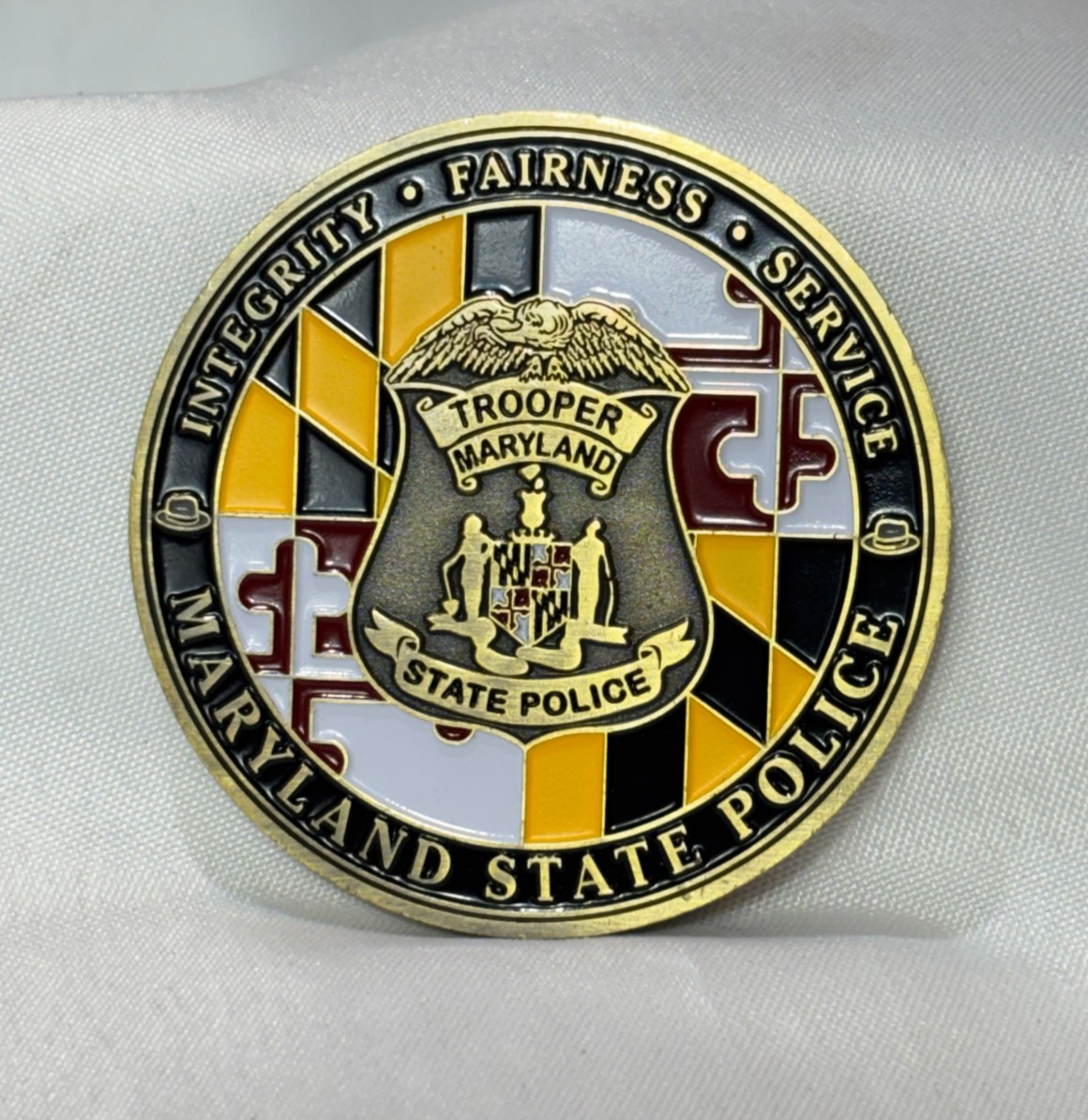 Maryland State Police Challenge Coin MSP Waldorf "H" Barrack 1956-2000
