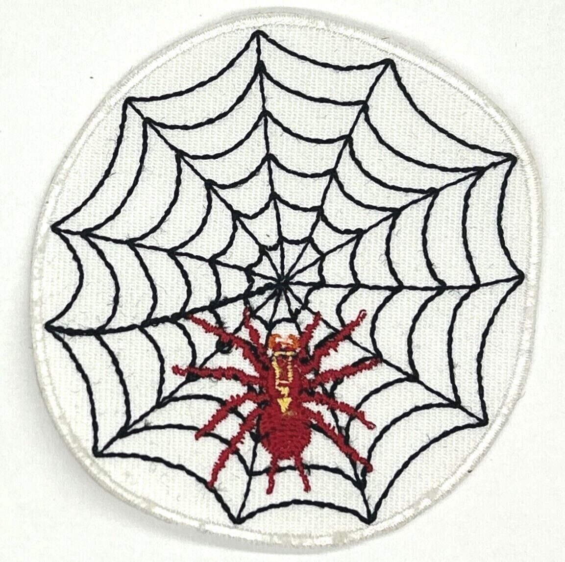 SPIDER WEB MOTORCYCLE VEST EMBROIDERED IRON ON PATCH G-11