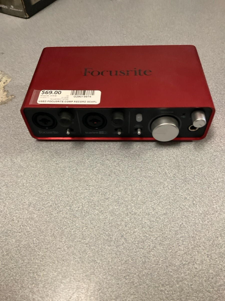 USED FOCUSRITE COMP RECORD SCARL (G29019974)