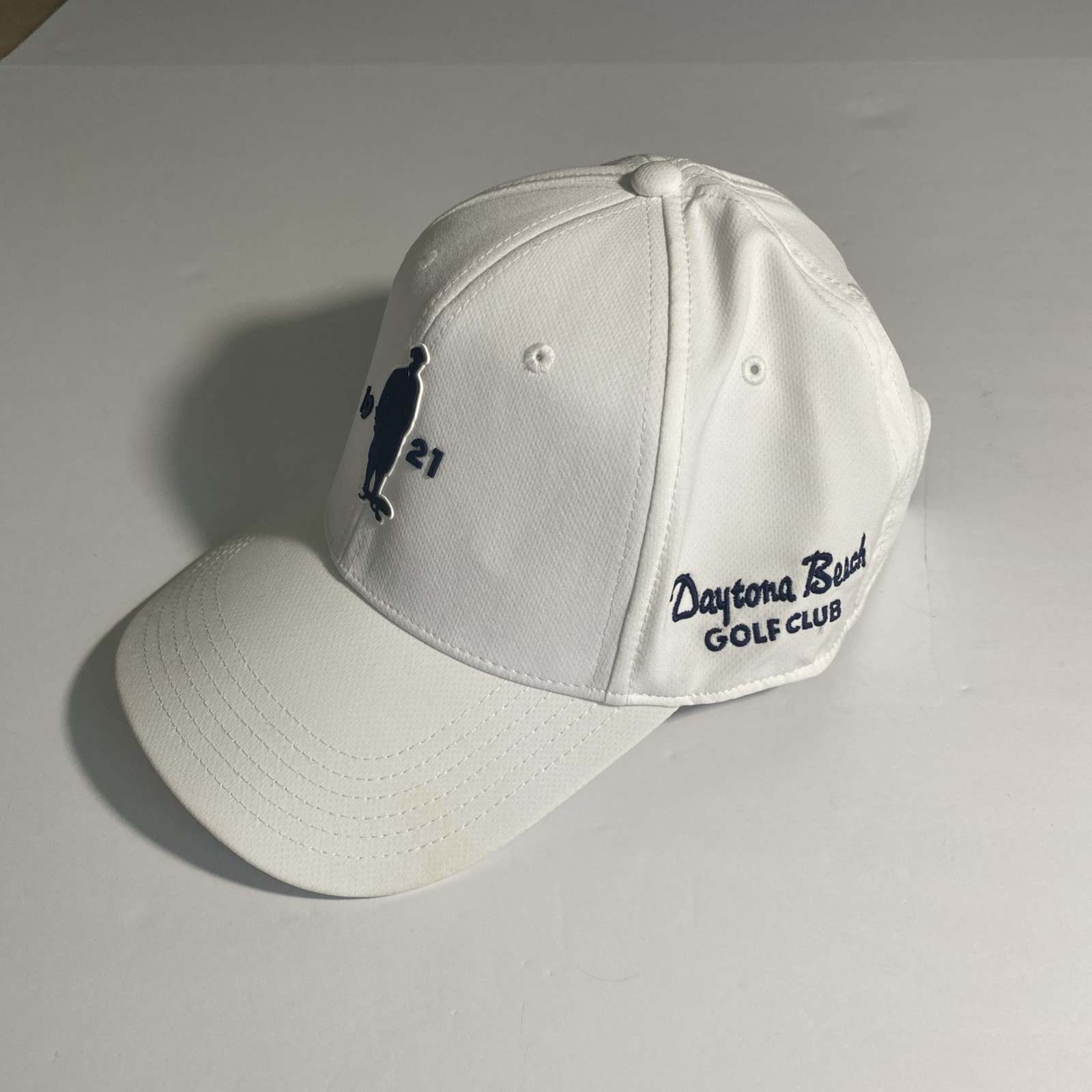 Ahead Performance Daytona Beach Golf Club Golf Hat Adjustable White Est. In 1921