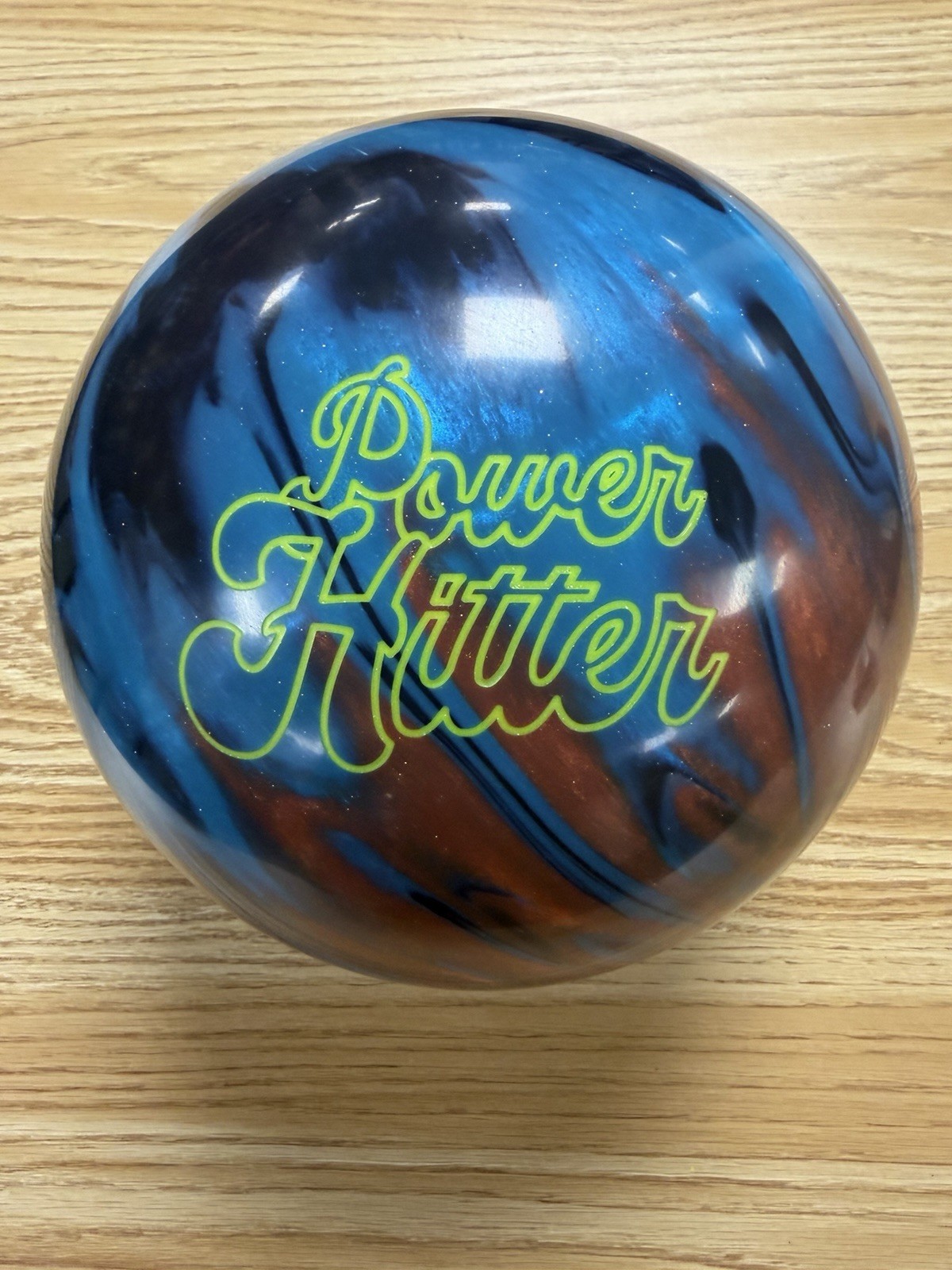 15lb Radical Power Hitter Black/Caramel/Blue Bowling Ball NEW Undrilled