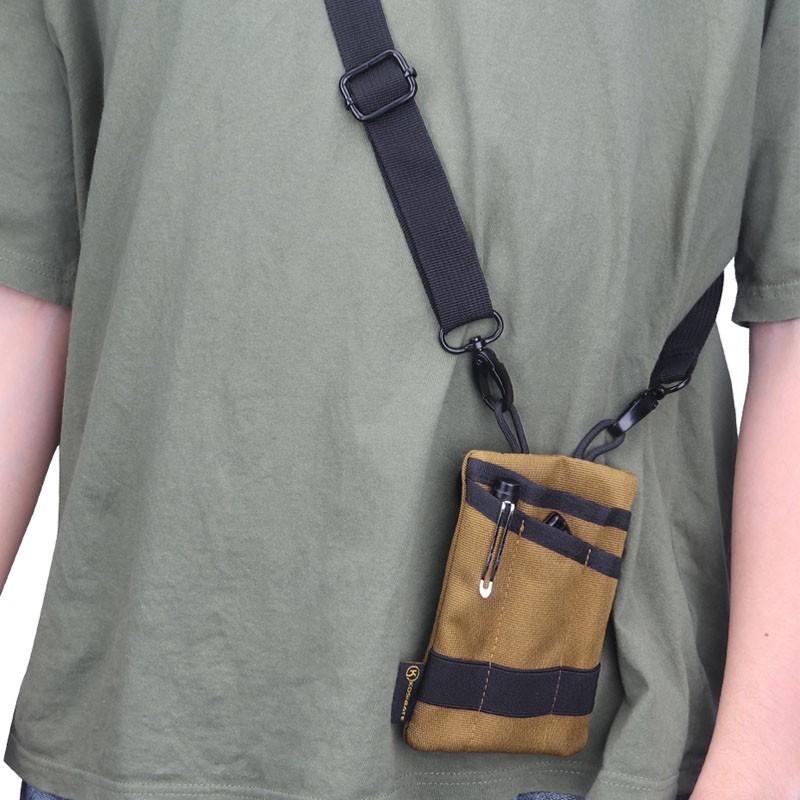 Kosibate Tactical EDC Molle Pouch Mini Wallet Card Key Belt Waist Pack Bag