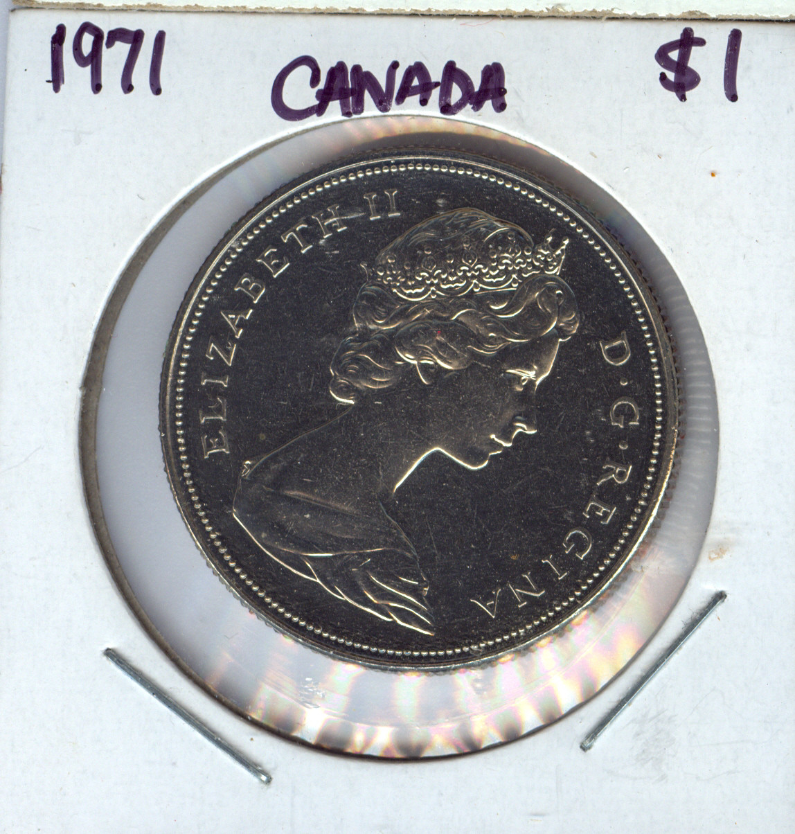 1971 Canada Dollar $1 Top Grade Toned Quality Sku: World #241