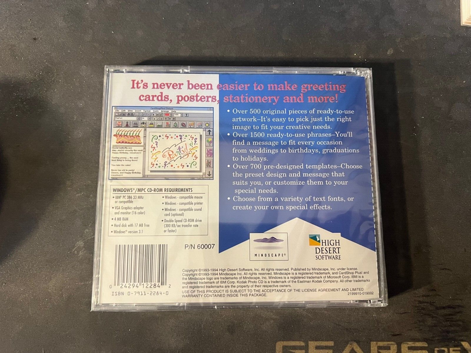 CARDSHOP PLUS DELUXE PC New Sealed