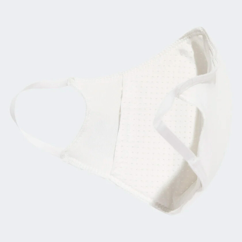 Adidas Original Unisex Face Covers Facemasks 3-Pack, White, Size M/L, HB7850