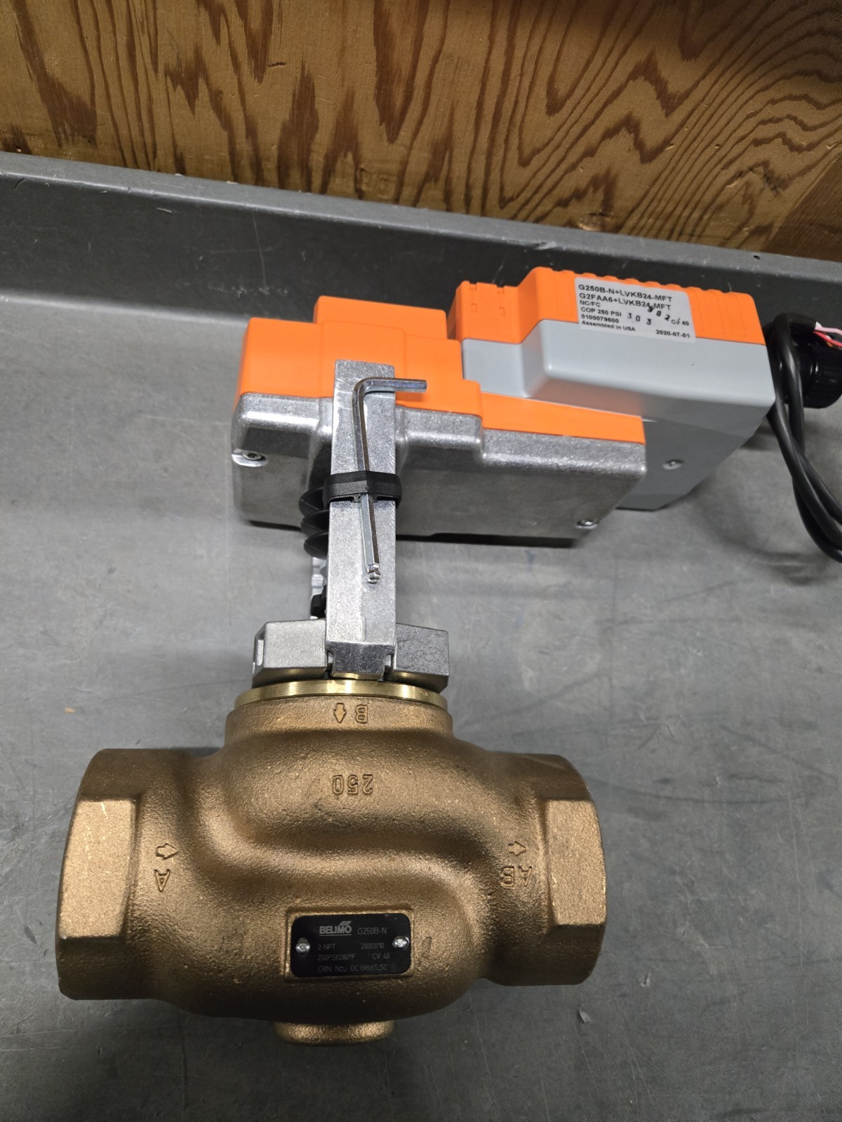 *New* Belimo G250B-N+LVKX24-MFT LVKB 2" Modulating Spring Return Globe Valve...
