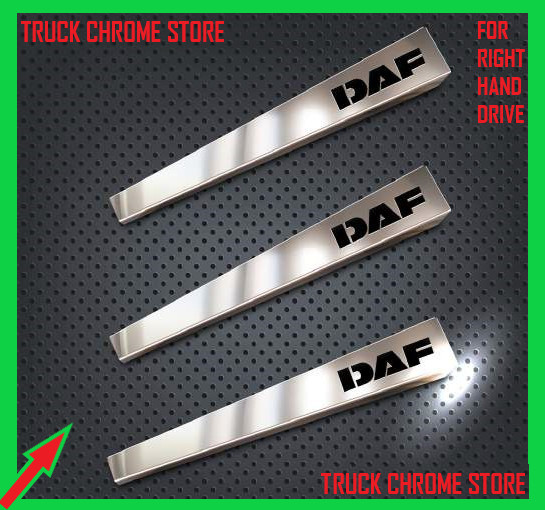XF 106    WIPER CHROME     Stainless  Steel      1 SET ( FOR RHD ).     For  DAF