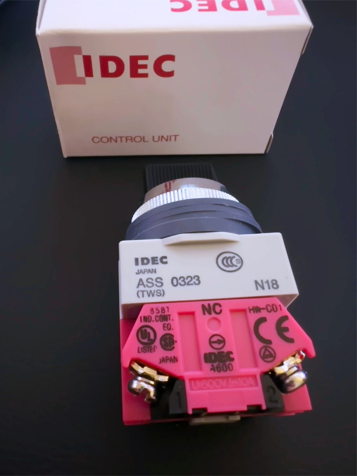 ASS3202N IDEC 3 Position Selector Switch Knob Operator Spring Return From Left