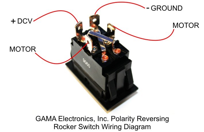 Rocker Switch Polarity Reverse Motor Control Maintained - 129-PR-MTD
