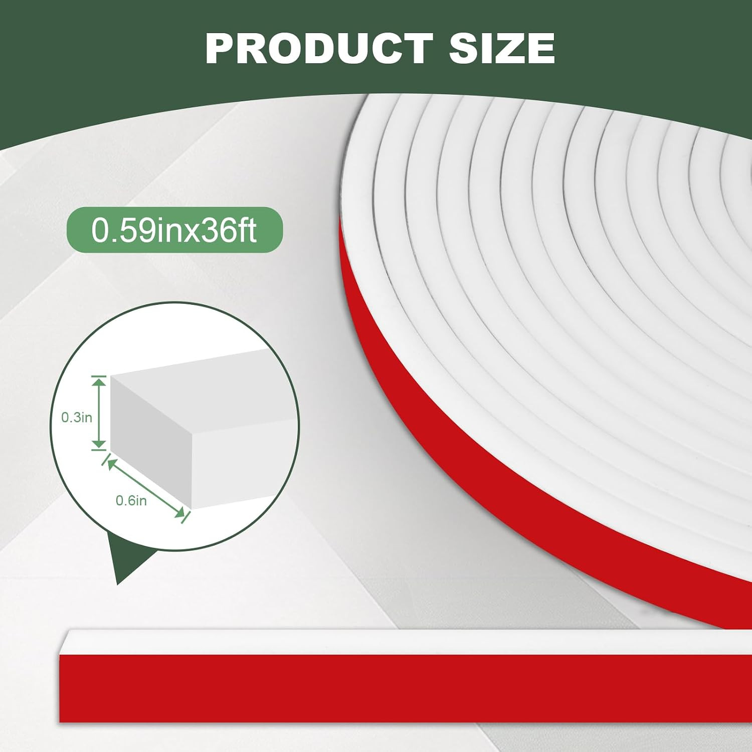 Window Grid Kit, 0.59inx36ft Window Grille Inserts Grid Kit, White TPE Self-Adhe