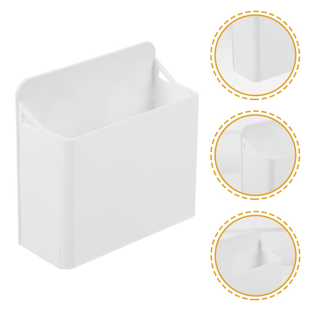 2 Pcs White Board with Suction Cups Pen Storage Holders Pencil & Cute