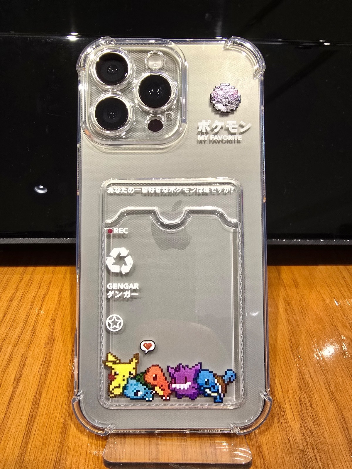 Pokemon Custom Kanto iPhone Case for iPhone 13, 14, 15, 16 Pro Max w/ Card Slot