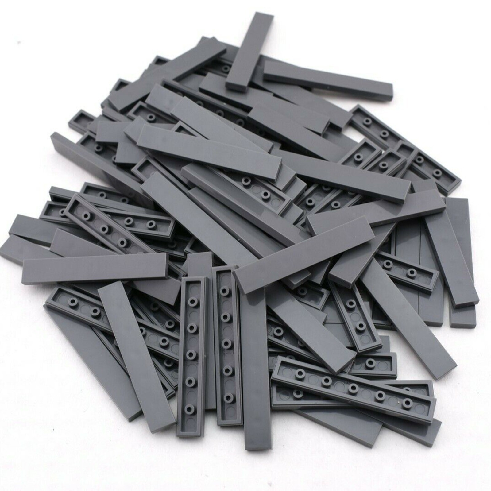 TCM BRICKS Dark Bluish Gray 1x6 Tile Smooth Finishing X50 Compatible Parts BULK
