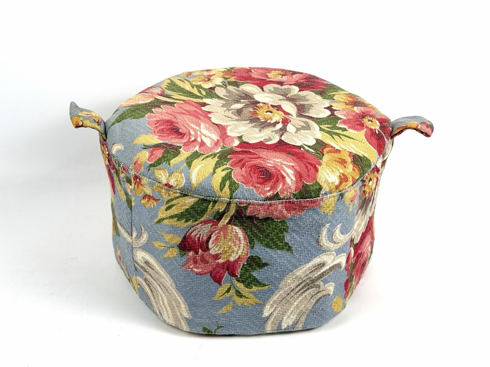 VTG Granny Foot Stool Floral Cottagecore Ottoman Small