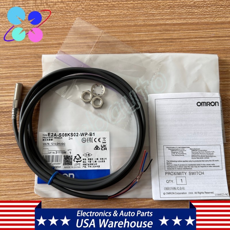 For Omron E2A-S08KS02-WP-B1 2M 12-24VDC Photoelectric Proximity Switch Sensor