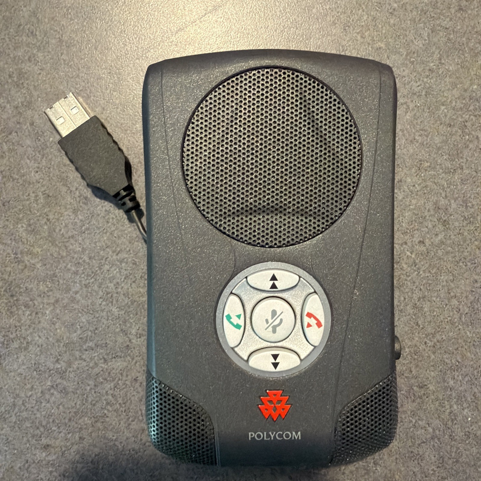 Polycom Communicator CX100 USB Desktop Speaker Phone Microphone W/ Case