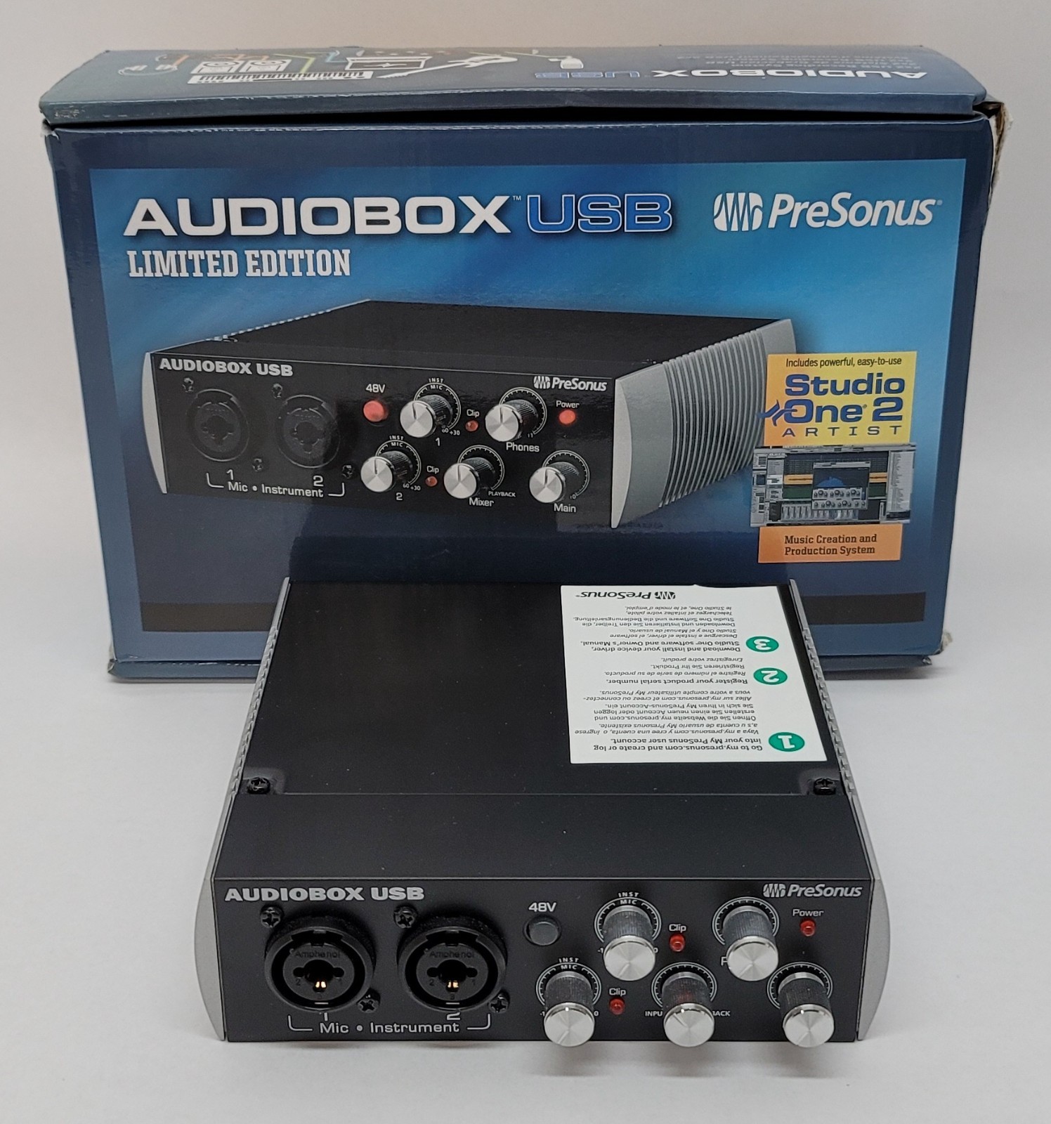 PreSonus Audiobox USB Limited Edition 2X2 USB 2.0 Recording System - Black
