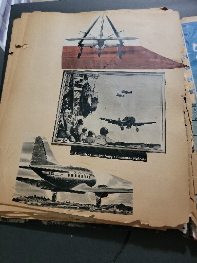 SCRAP BOOK AVIATION VINTAGE