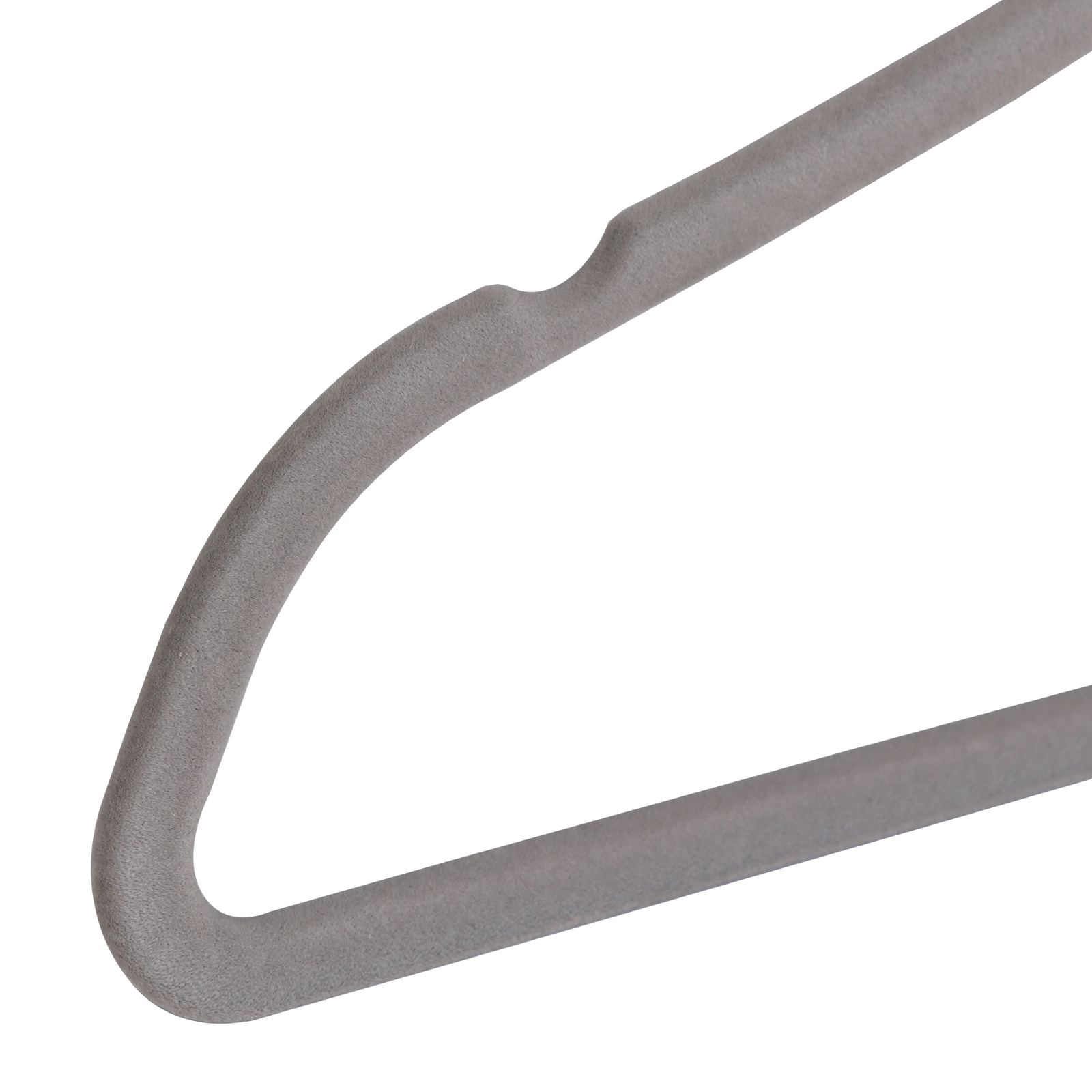 100PCS Grey Velvet Hangers Non-Slip Clothes Hangers Premium 360° Swivel Hook