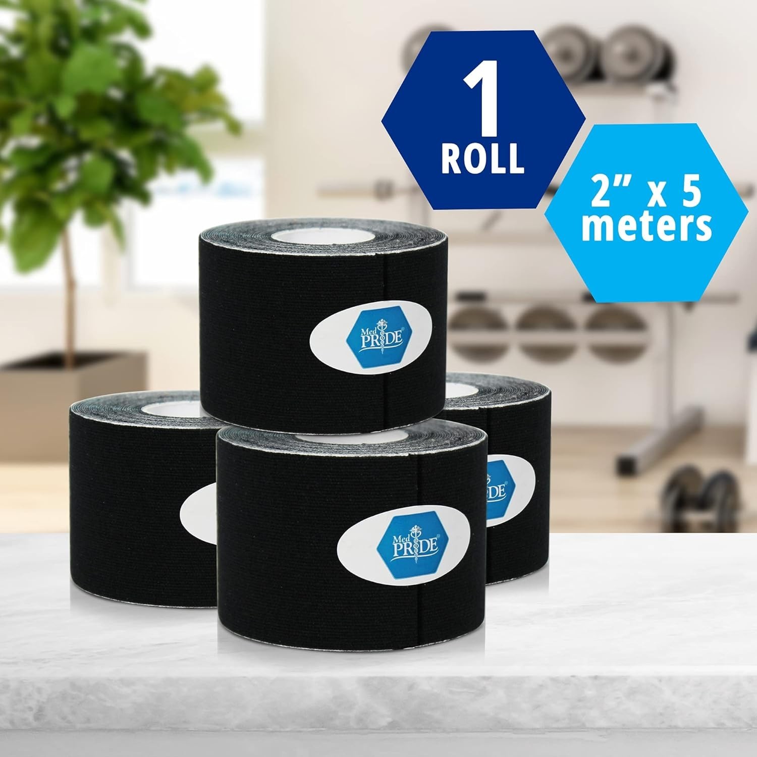 Tape for Muscle Pain Relief Uncut Kinesiology Tape Roll 2in X 16.4ft Latex-Free