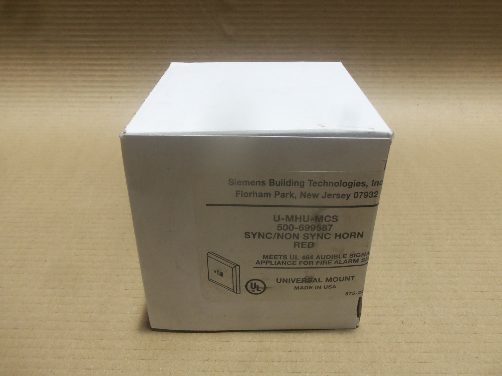 NEW Siemens U-MHU-MCS 500-699587 Sync/Non Sync Horn Red AK